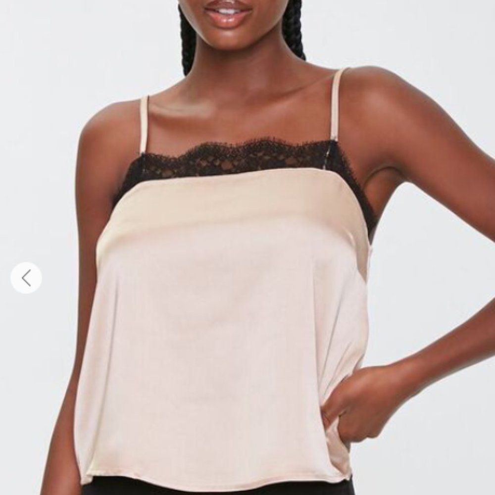 FOREVER 21 lace-trim camisole